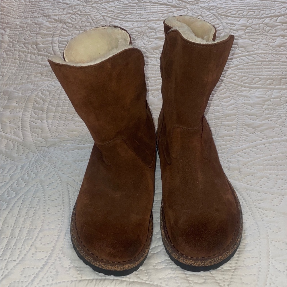Birkenstock Uppsala Shearling Suede brown boots